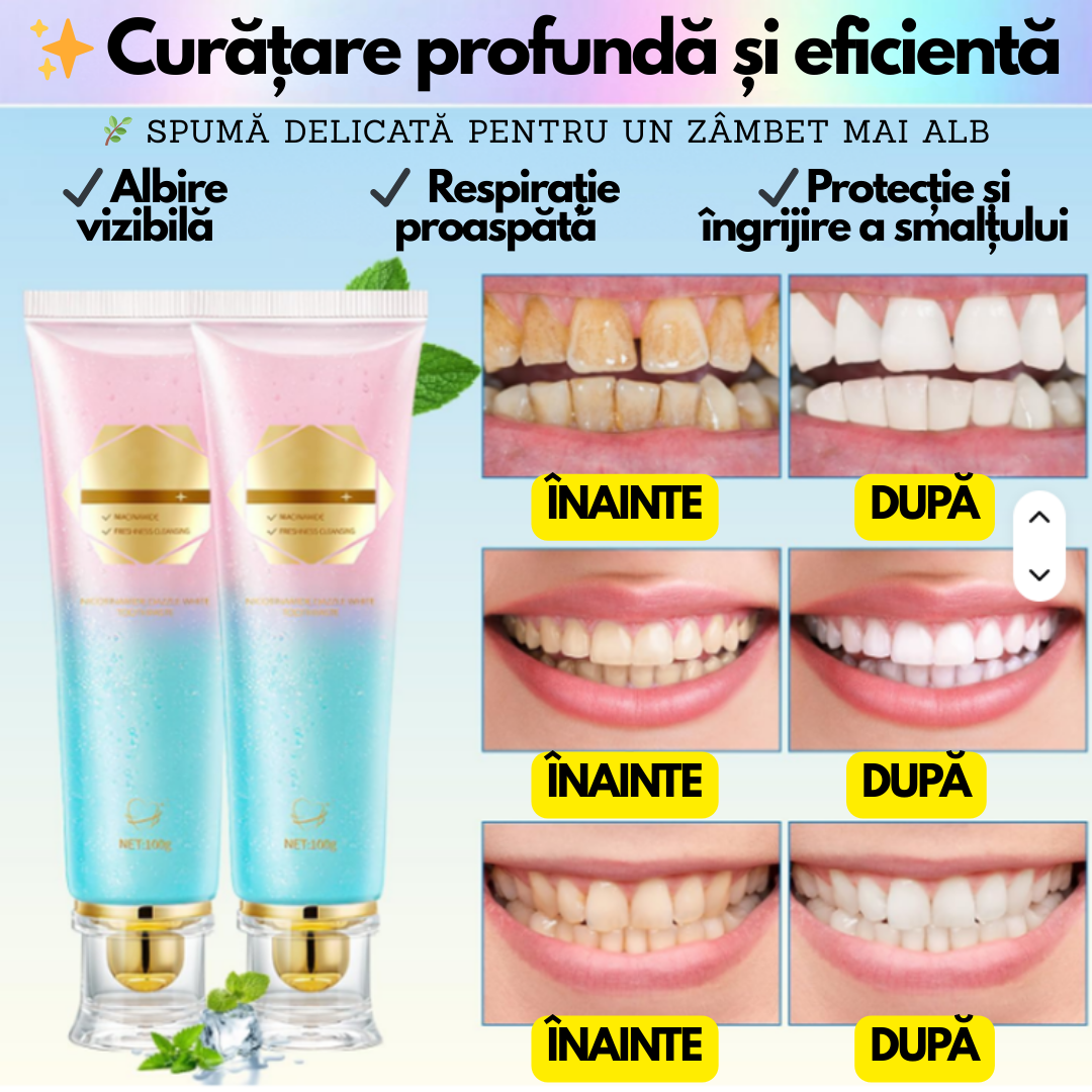 BrightWhite – Pastă de dinți cu Niacinamidă